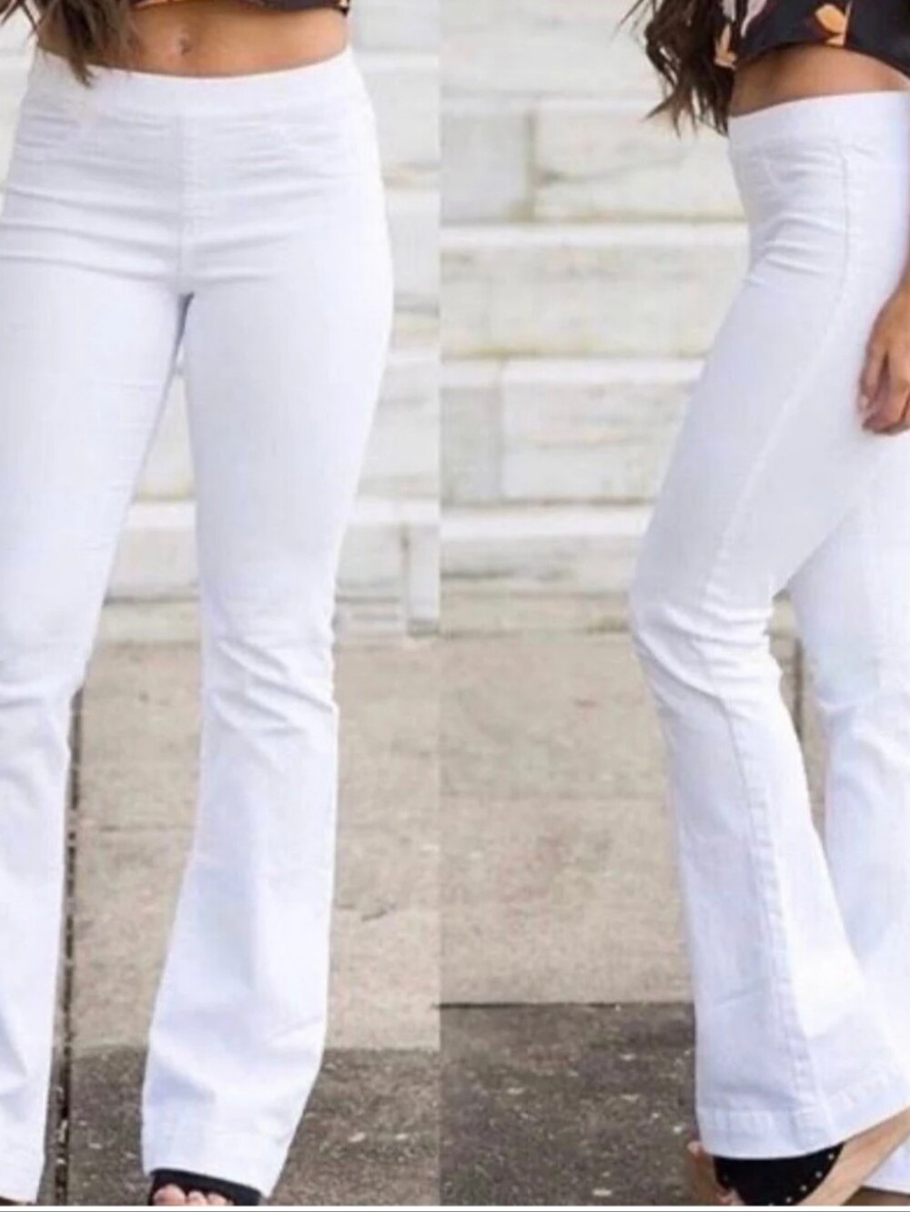 Cello Women's White Flare Jeans